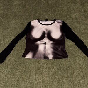 Black and White Women's Top